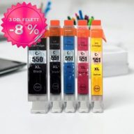   Canon CLI-551 Bk, C, M, Y + PGI-550Bk utángyártott tintapatron multipack 