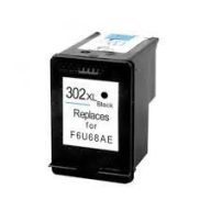 HP 302XL Bk (F6U68AE) utángyártott tintapatron fekete